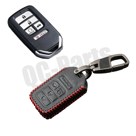 Leather Car Key Cover Case Remote Fob Holder for Honda for Civic Accord CR-V Pilot Q