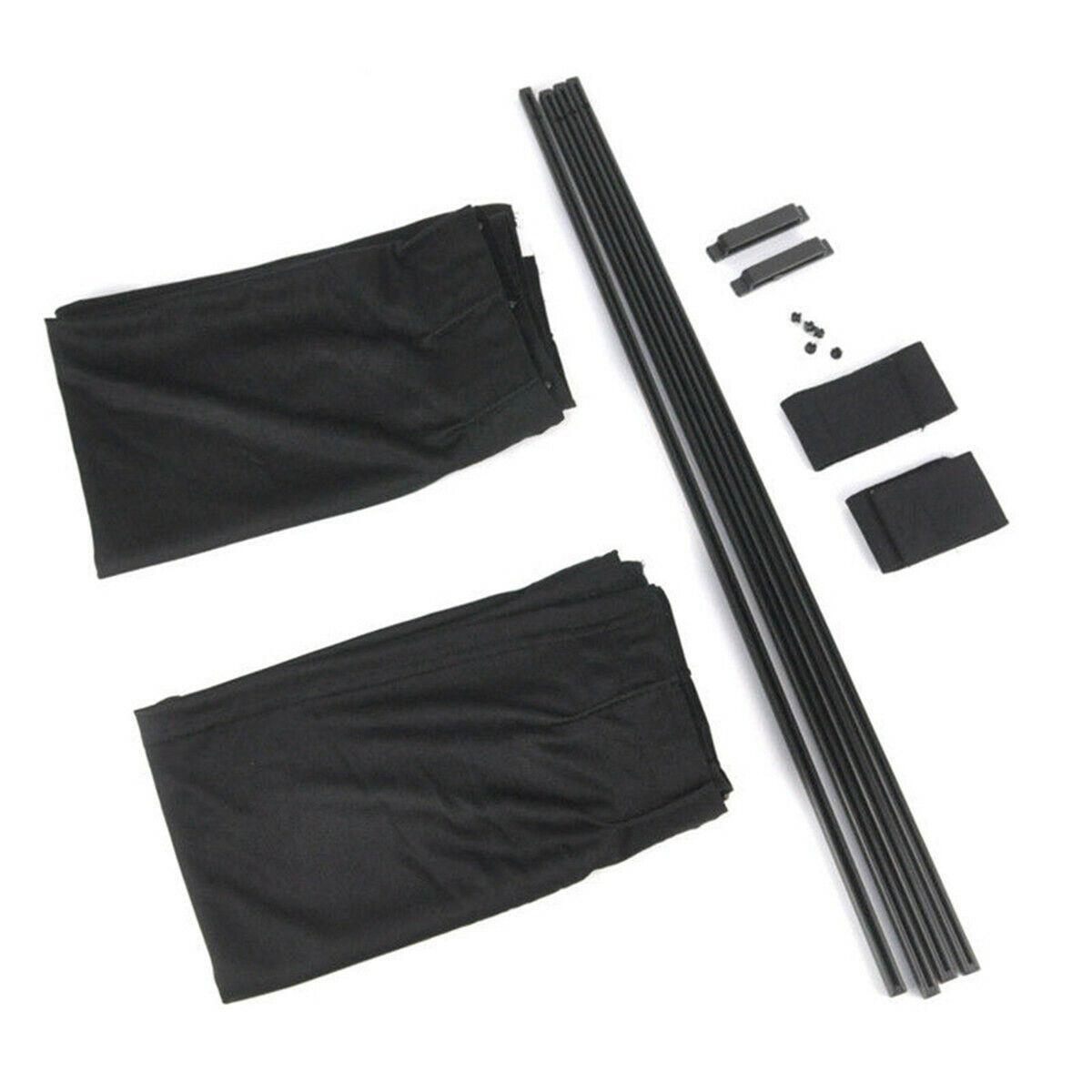 2-Pack Car Side Window Sunshade Interlocking Sunshade Cover with ABS Track n