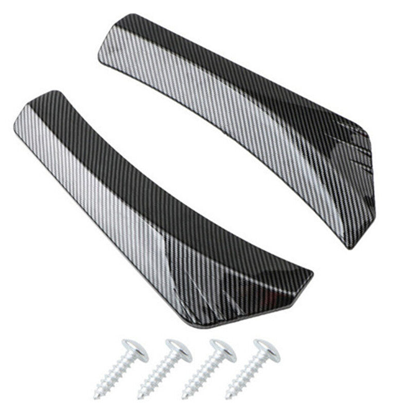 pair of carbon fiber style rear bumper lips, diffuser, splitter, and Kanard protective film. n