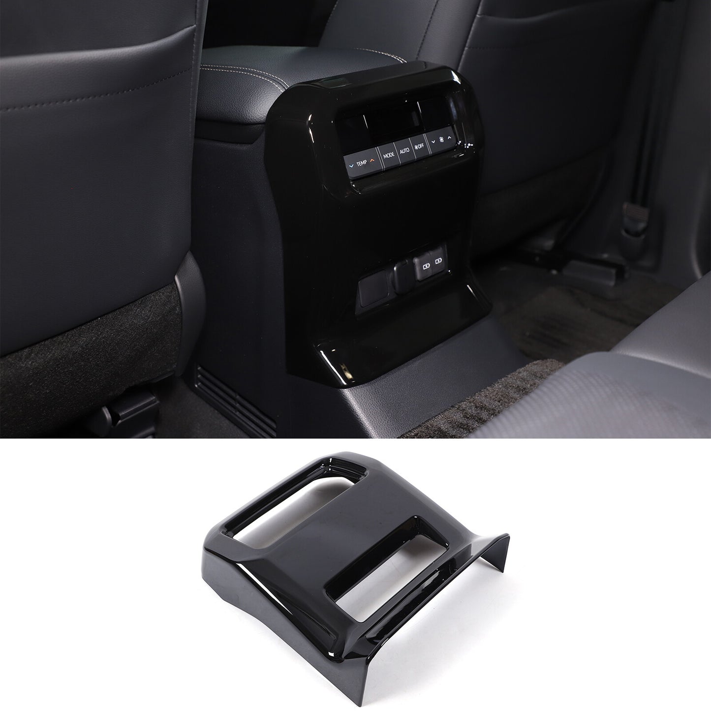 ABS rear air vent socket cover trim for 2024-25 Prado for Land Cruiser LC250 n