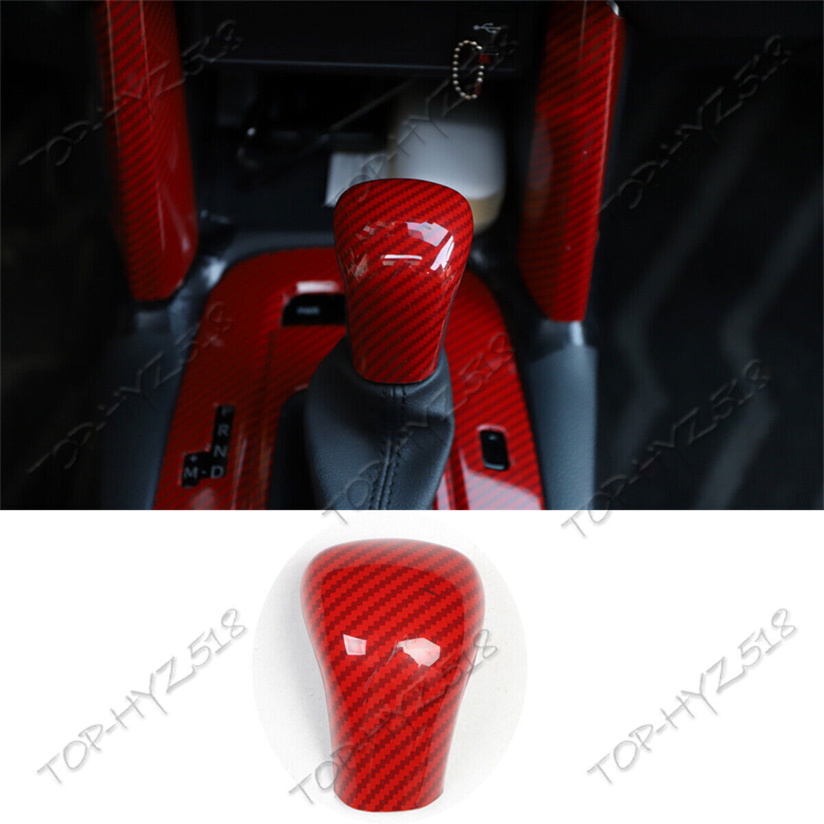 ABS Red Carbon Car interior kit Trim 18pcs for Corolla Cross 2022-2024 n