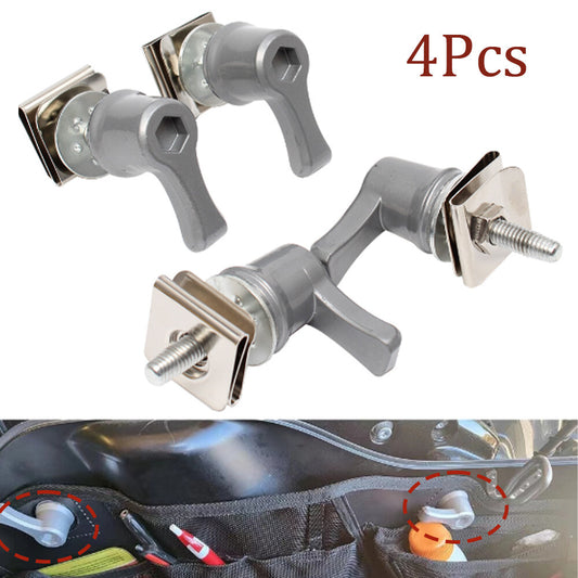Saddlebag lever lock bolt and nut kit installation kit for Harley Street Glide chrome alloy - n