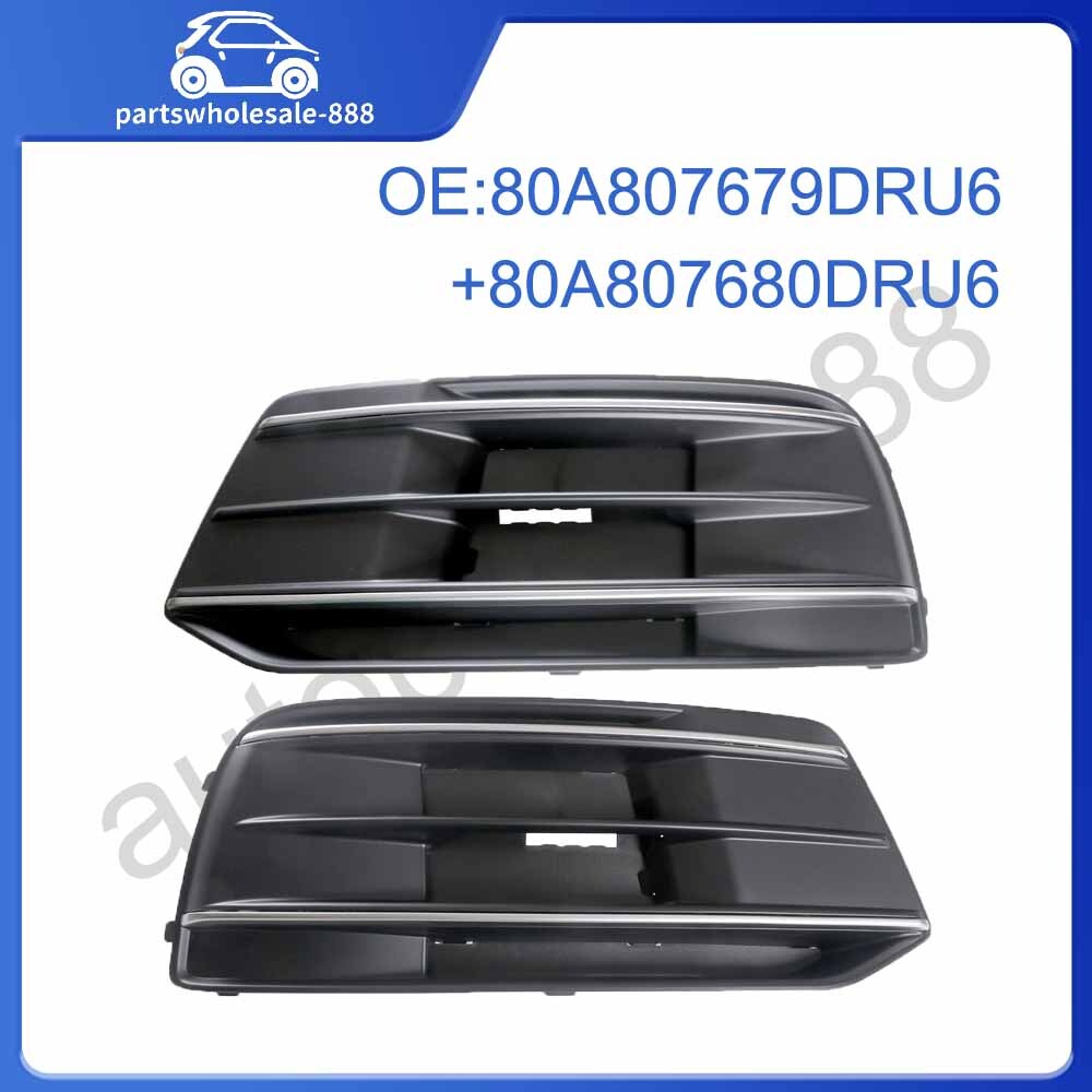 A pair of front bumper side grille LH right grip trim covers suitable for Audi Q5 2018 - 2019