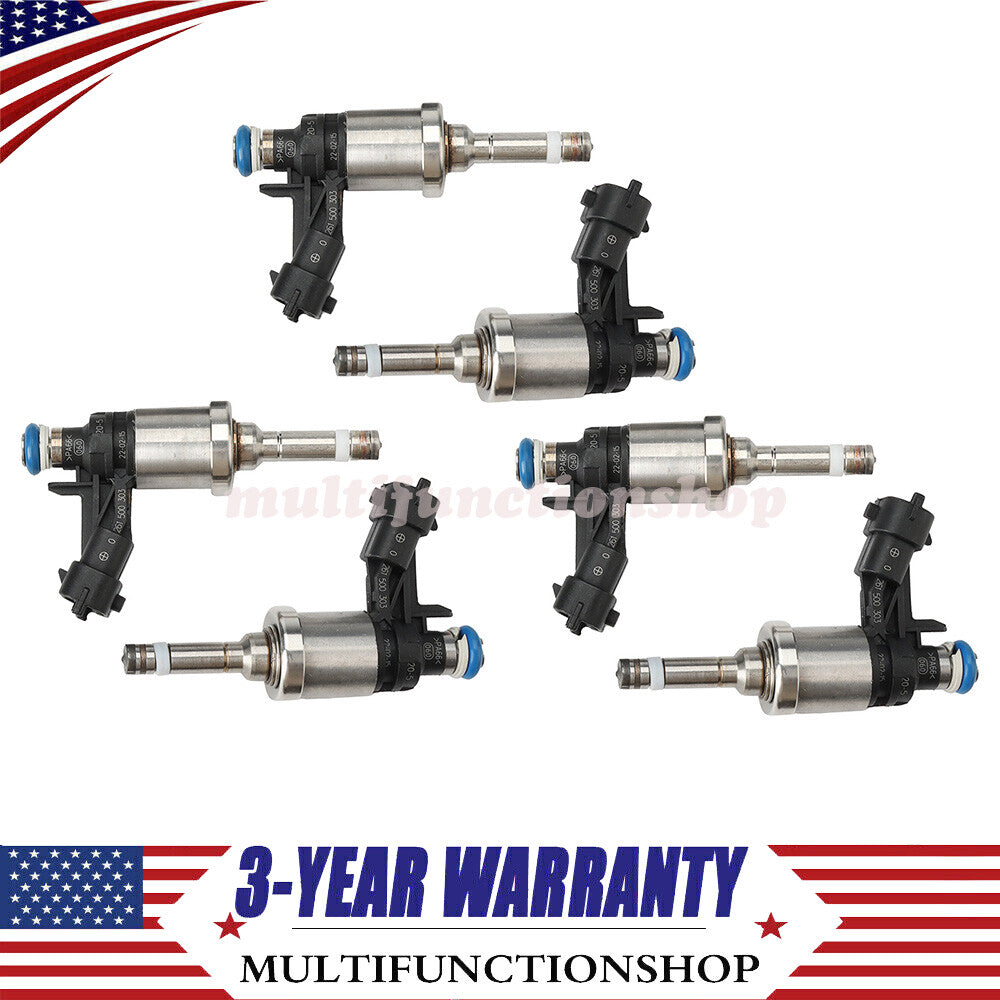 12663380 6X Fuel Injectors for Buick Enclave for Chevrolet Traverse for Gmc Acadia 3.6L