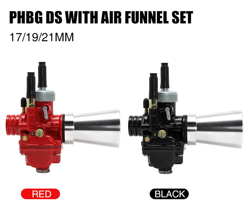 Motorcycle carburetor PHBG 21mm 4-stroke carbide with air filter speed stack Q