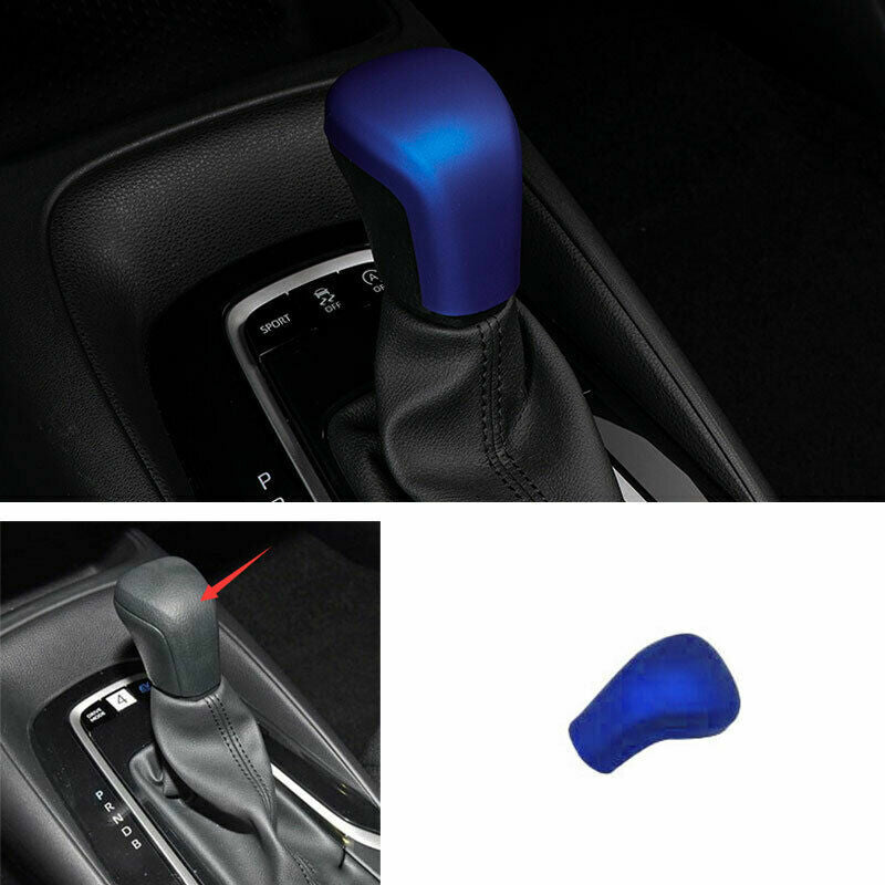 for Toyota for Corolla 2019-2023 Blue Gear Shift Knob Shifter Lever Cover Trim Cap