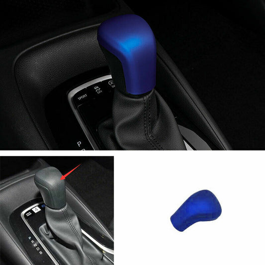 for Toyota for Corolla 2019-2023 Blue Gear Shift Knob Shifter Lever Cover Trim Cap