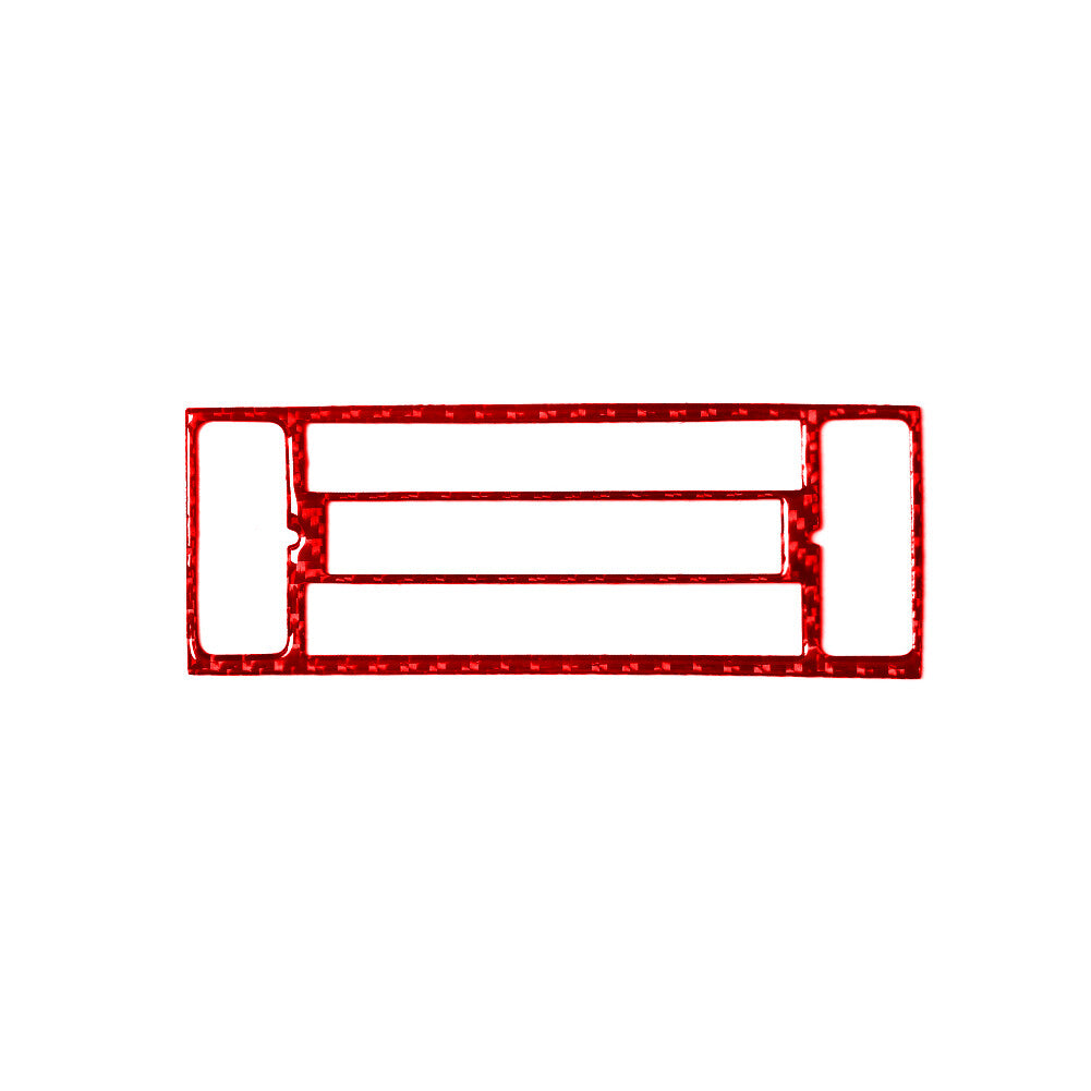 Red Carbon Fiber Interior Climate Control Cover Trim for Hyundai Azera 2006-2011
