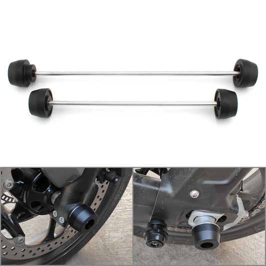 For trident 660 2021-22 Pair Front Rear Wheel Axle Fork Crash Sliders Protector