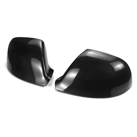 The wing door mirror cover is suitable for Volkswagen transport vehicles T5, T5.1 (2010-2015), T6 (2016-2019), and L+R models.