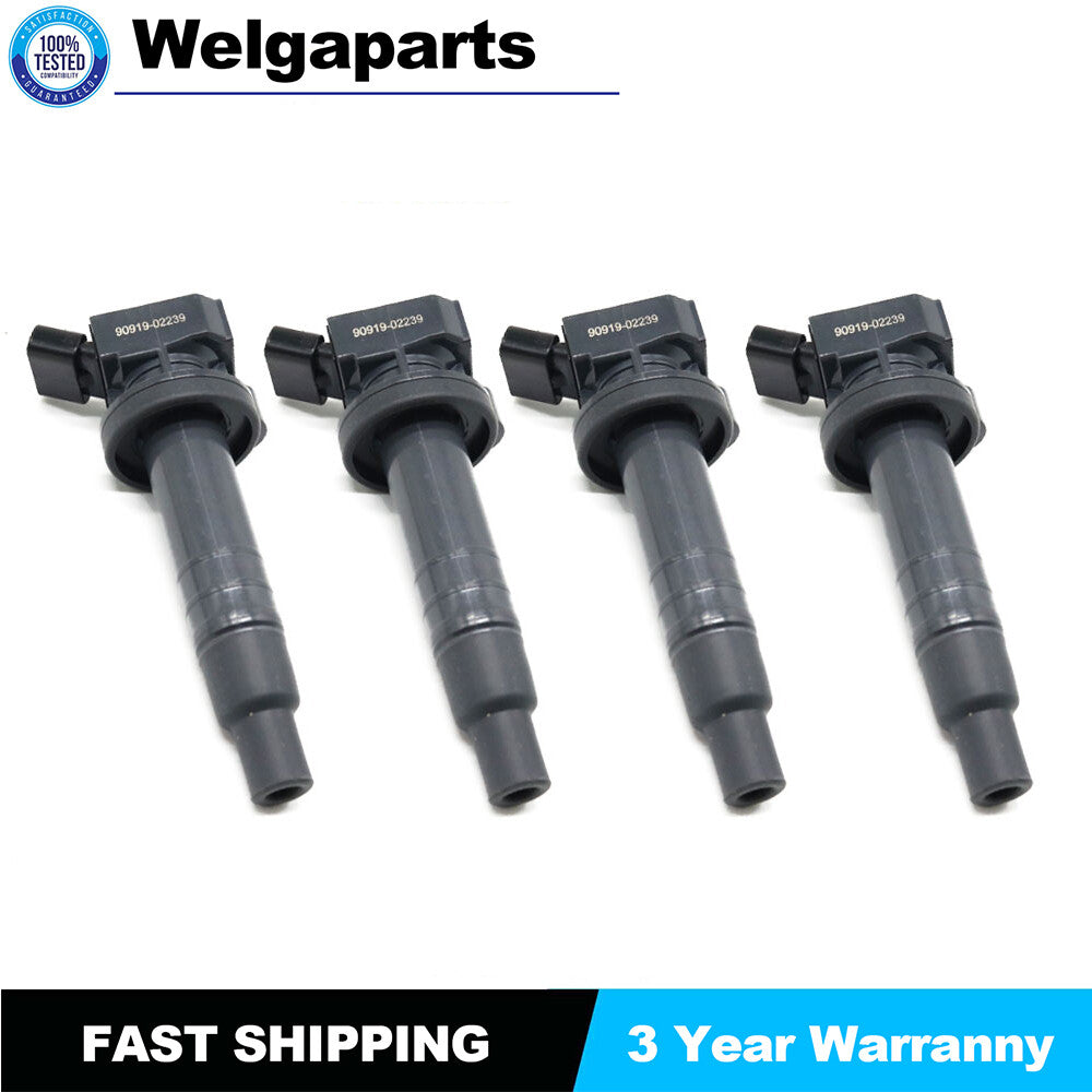 4X Ignition Coil for Toyota for Corolla Celica Matrix 1.8L L4 UF247 90919-02339
