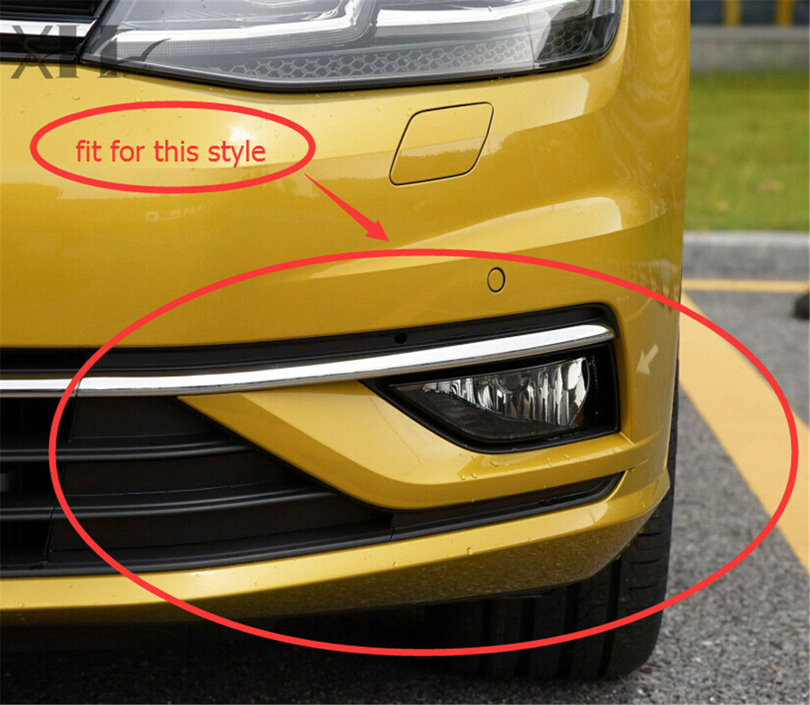 Front fog light frame Bumper Grills kit for VW for Golf MK7.5 2018--2019 Q