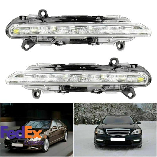 2x Car Fog Lights Daytime Running Lamps Repair for Mercedes-Benz W204 X204 W221 Q