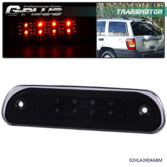 Fits 99-04 Grand Cherokee Black/Smoke LED Third Brake Light/Tail Light