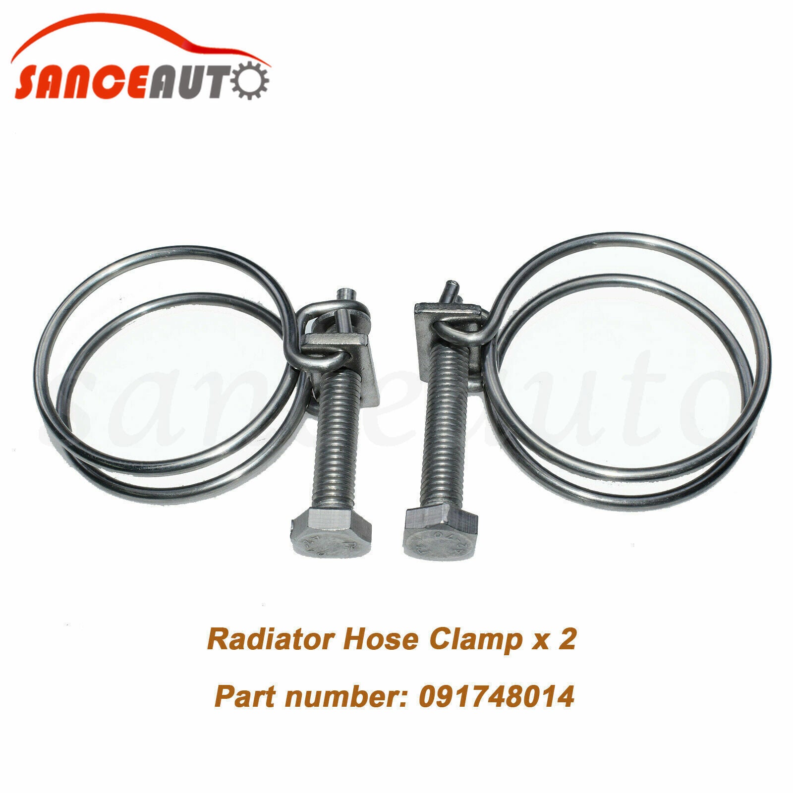 2 Radiator Hose Clips for Subaru WRX Impreza STi Forester Legacy Baja 091748014- v