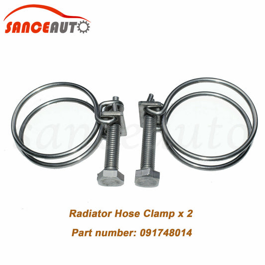 2 Radiator Hose Clips for Subaru WRX Impreza STi Forester Legacy Baja 091748014- v