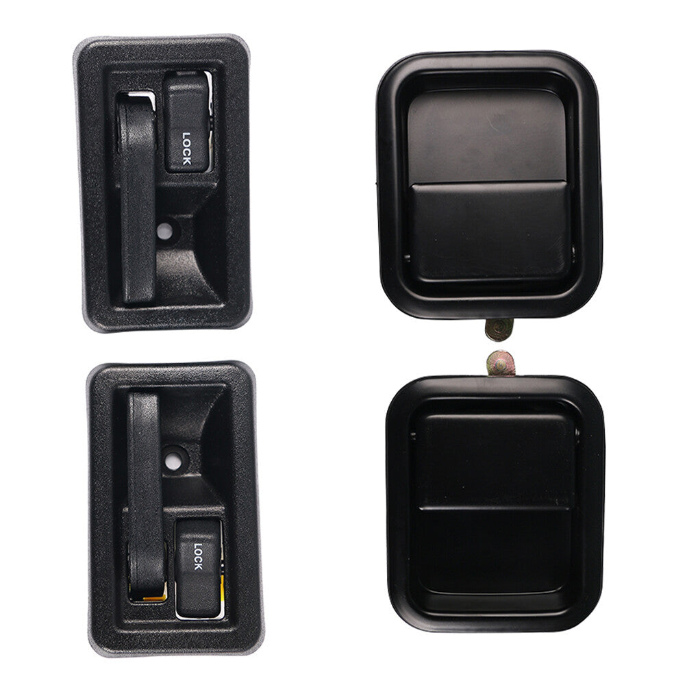 For 97-06 for Jeep for Wrangler Front Left Right Side Set/4 Door Handles Inside Outside Q