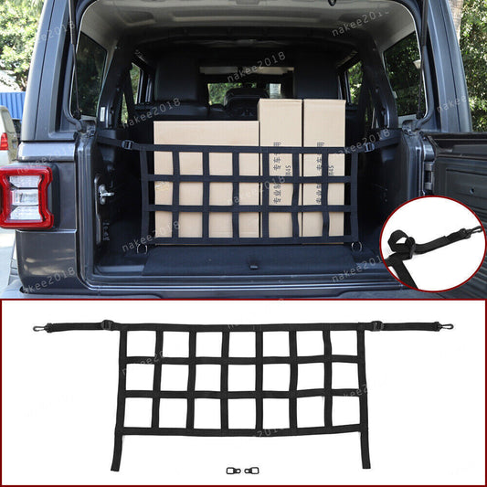 Rear Trunk Cargo Shielded Isolation Net Cover Trim for Jeep for Wrangler JL2018+ JK