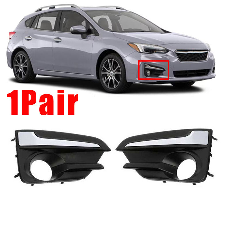 1Pair for Subaru Impreza 2017 2018 2019 Front Fog Light Lamp Cover Bezel LH RH