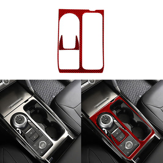 2X Red Carbon Fiber Rear Door Handle Cover Trim For Silverado/tahoe/ for sierra 07-14 v