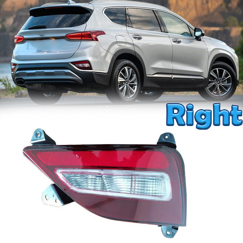 Right Rear Bumper Backup Light Reflector Lamp for Hyundai Santa Fe 2019-2022