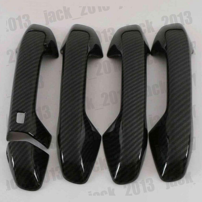 for Kia Forte Cerato K3 2019-2022 Carbon Fiber Side Door Handle Cover Trim 8pcs