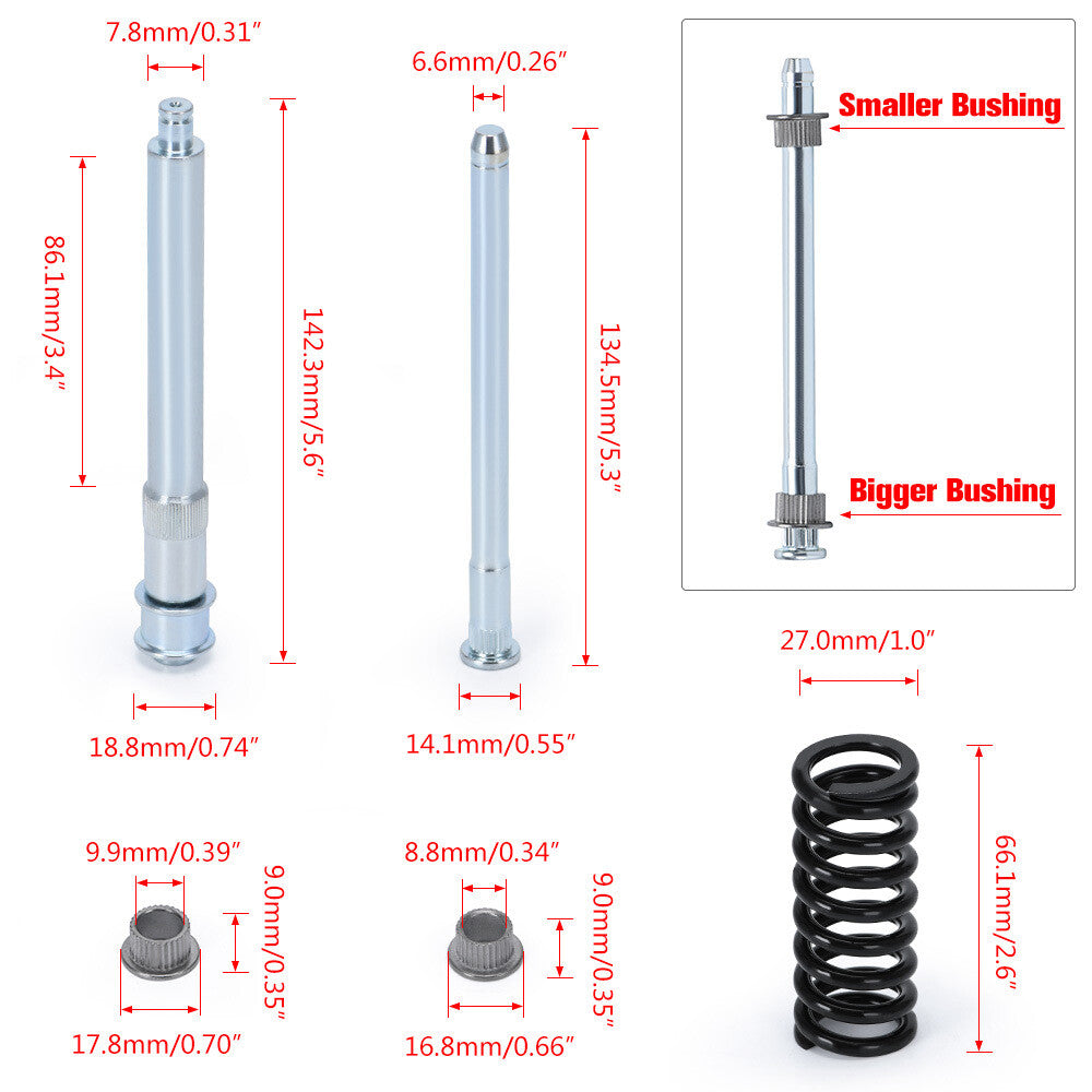 Automotive front door hinge pin bushing spring kit for Chevrolet for GMC pickup truck SUV