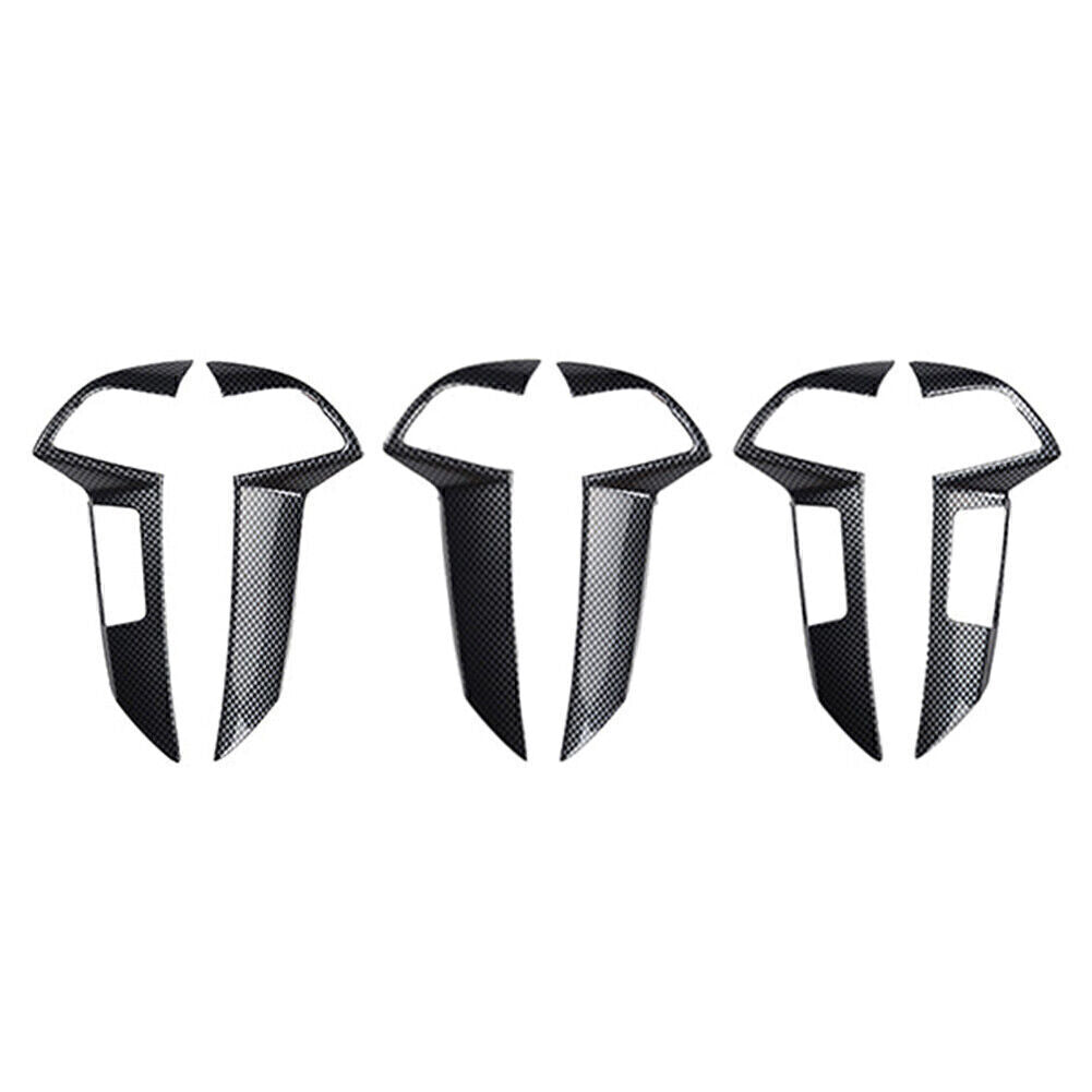for Honda Accord 2008-2012 2X ABS Carbon Fiber Style Steering Wheel Cover Trim