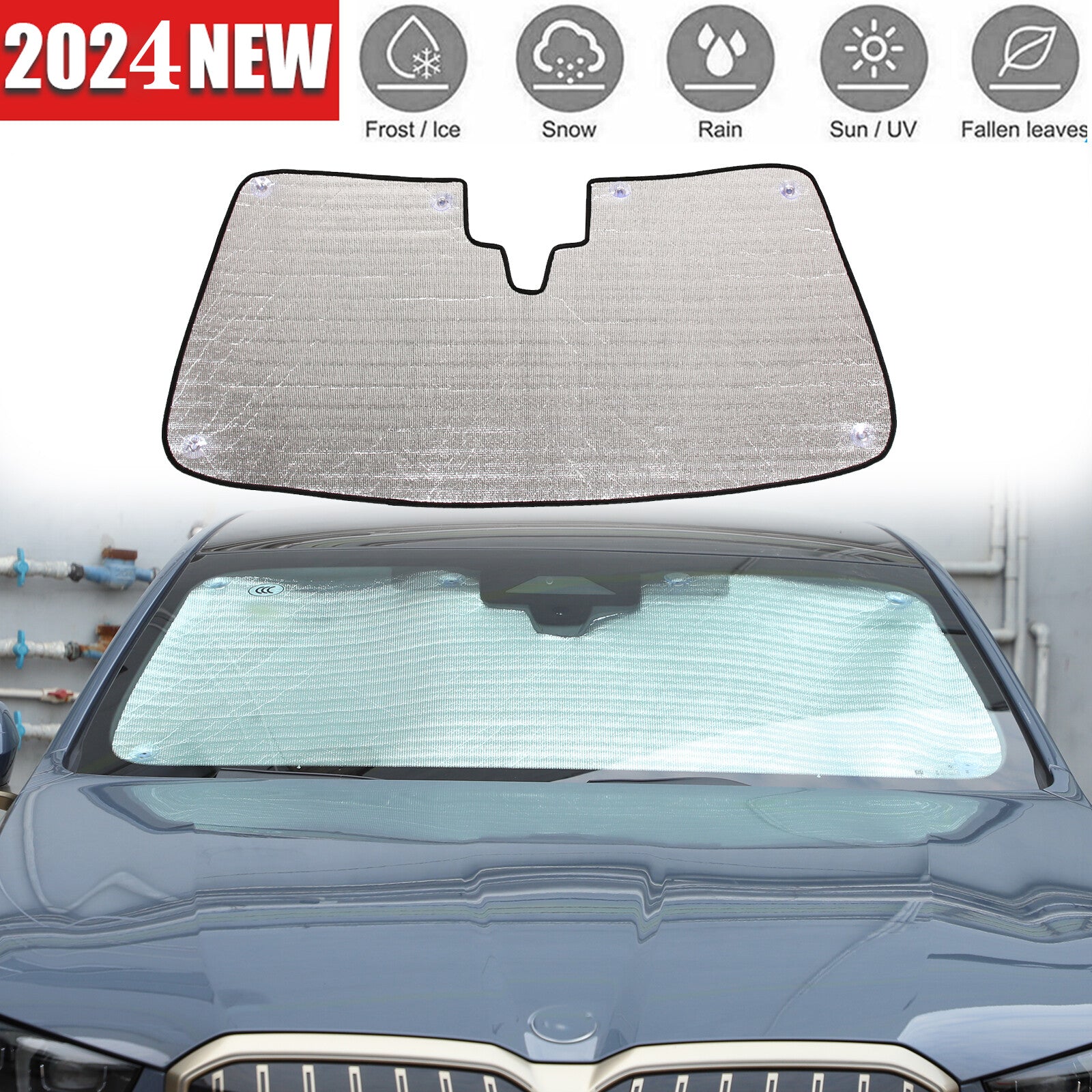 Matte Black Upper Half Mirror Covers for 2021 - 2024 for Cadillac for Escalade 2 pcs- v