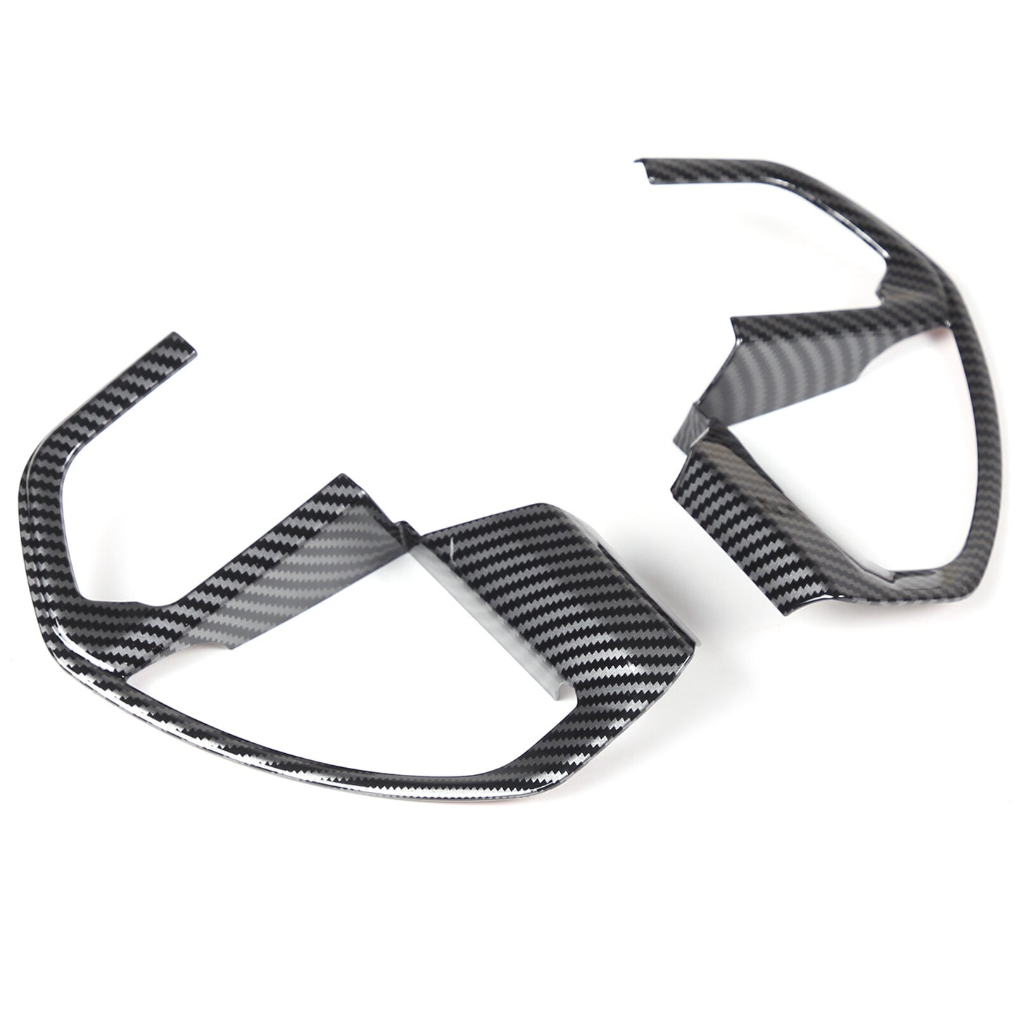 Carbon ABS steering wheel button cover interior trim for Tacoma 2024 (2 pieces) n