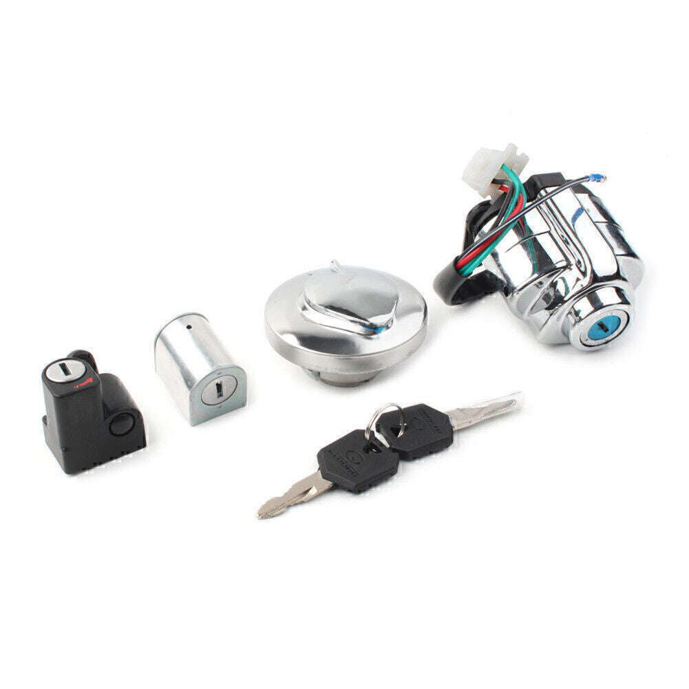 Ignition Switch Gas Cap Helmet Lock w/key Fit for Honda VT250 Shadow VT400 VT750 Q