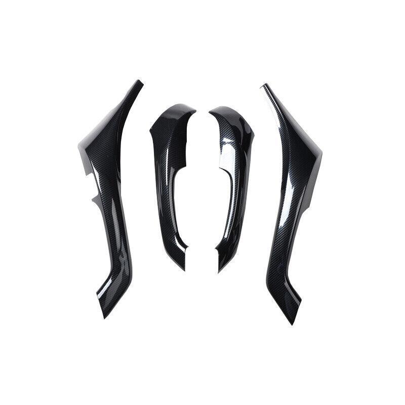 Carbon Fiber ABS Interior Door Armrest Cover Trim 4pcs for Acura TSX 2009-2014