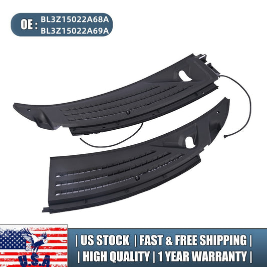 For 2009-2014 for Ford F150 for Ford Cowl Panel Grille Set w/ Seals RH  LH Pair