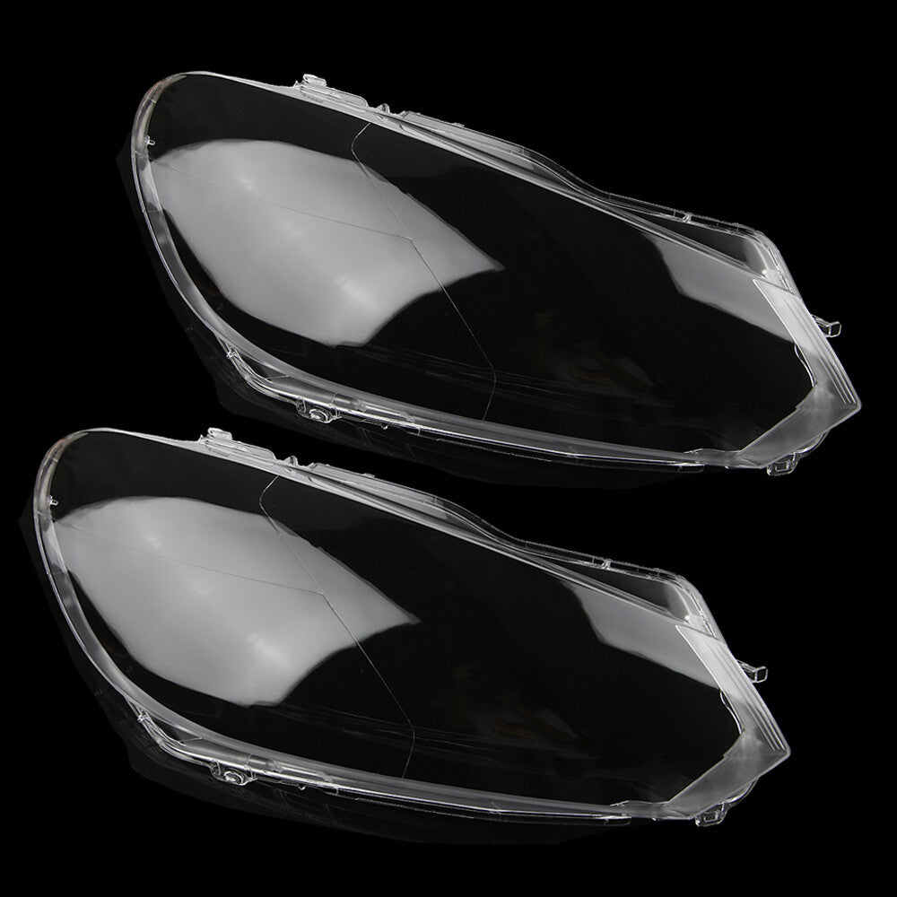Plastic headlight lens housing protective cover, transparent left and right sides, suitable for 2010-2013 for Volkswagen for Golf MK6.