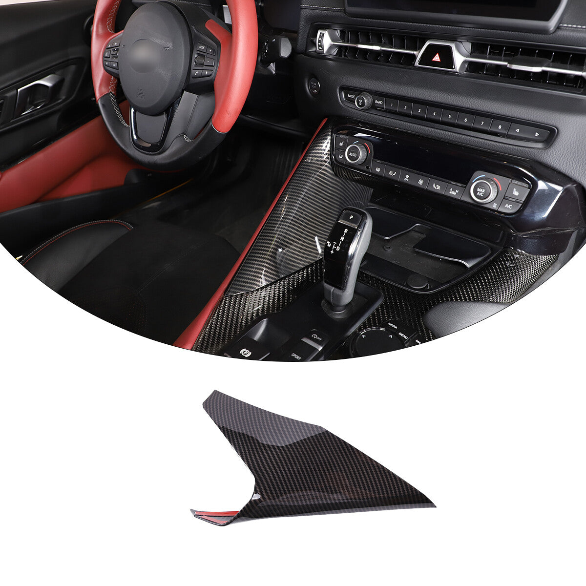 ABS glossy black rear tailgate handle decorative protective cover suitable for Tundr @ 2022-23- v