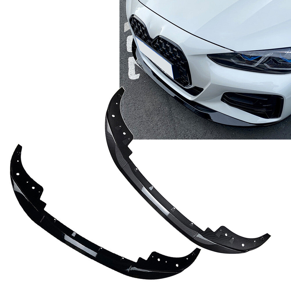 Fit for BMW 4 Series G22 2020+ For G23 G24 2021+ MP Style Front Bumper Lip Splitters Q
