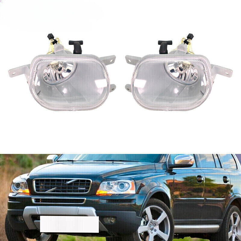 Fit for Volvo XC90 2003-2014 Front Fog Lights Fog Lamps Without Bulbs Left+Right Q
