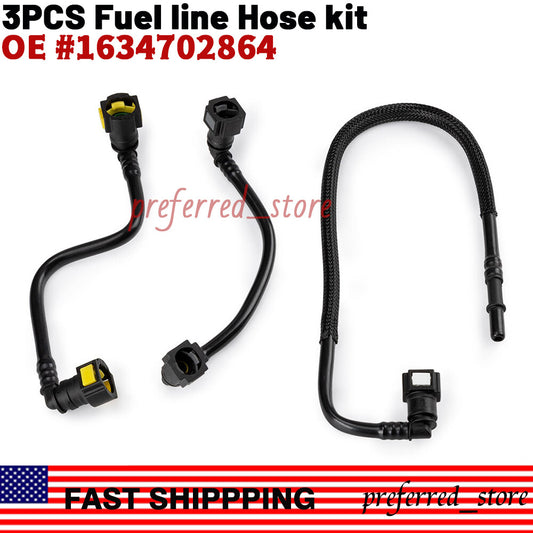 3-piece fuel filter hose line suitable for ML320 ML350 ML430 ML55 AMG 1998-2005- v