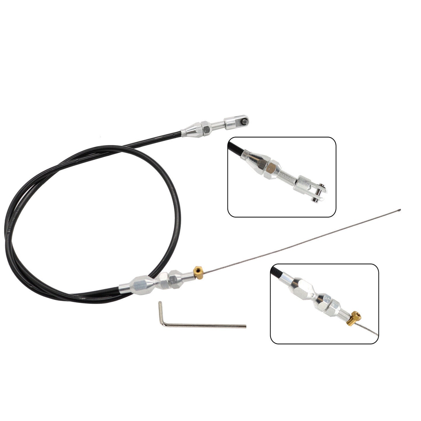 for Chevy LS1 4.8L 5.3L 6.0L 5.7L Stainless Steel Throttle Cable 36 Universal
