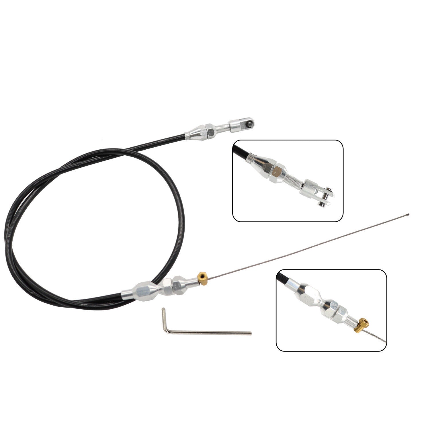 for Chevy LS1 4.8L 5.3L 6.0L 5.7L Stainless Steel Throttle Cable 36 Universal