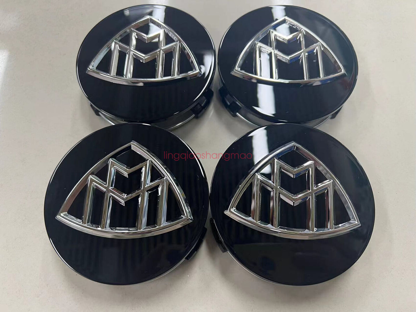 Suitable for Mercedes - for Maybach wheel center hub caps, logo badges, 4 pieces, 75 mm