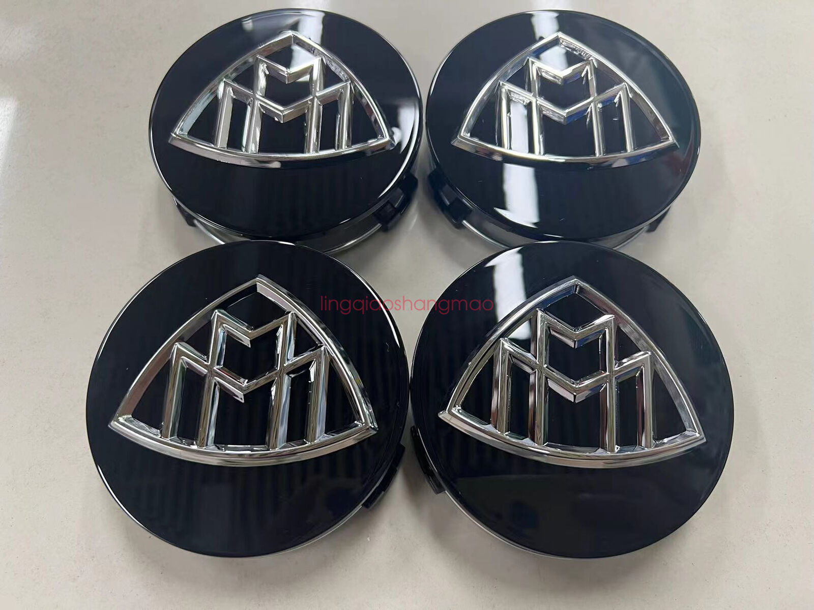 Suitable for Mercedes - for Maybach wheel center hub caps, logo badges, 4 pieces, 75 mm