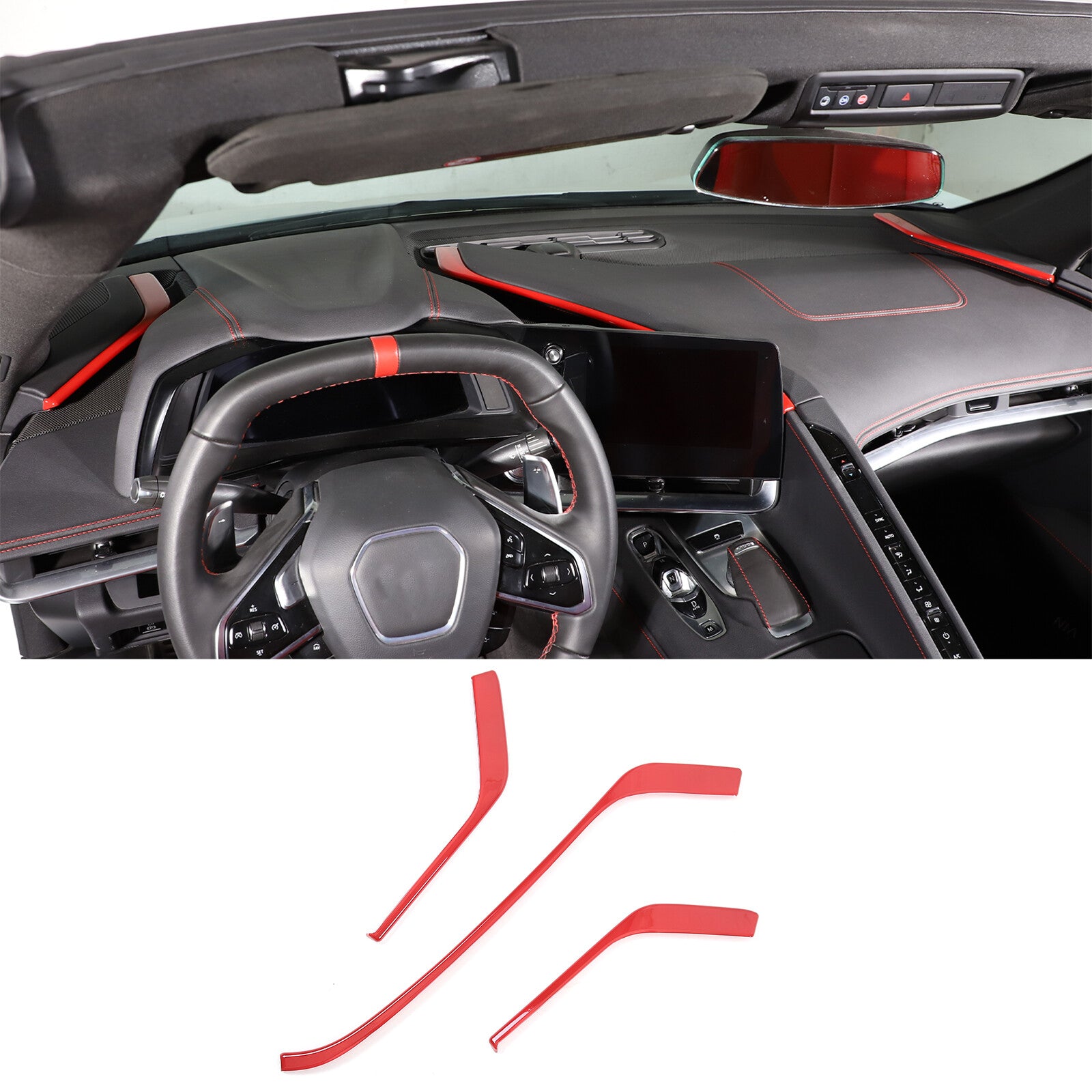Steering Wheel Switch Button Cover Left for Land Rover Discovery Sport 2015 - 2019- v
