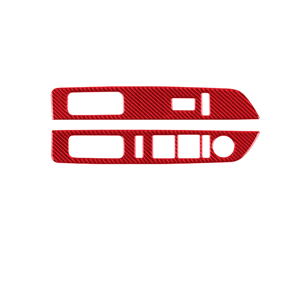 Red For Highlander 2008-2013 Radio Frame Trim Cover Carbon Fiber Type B v