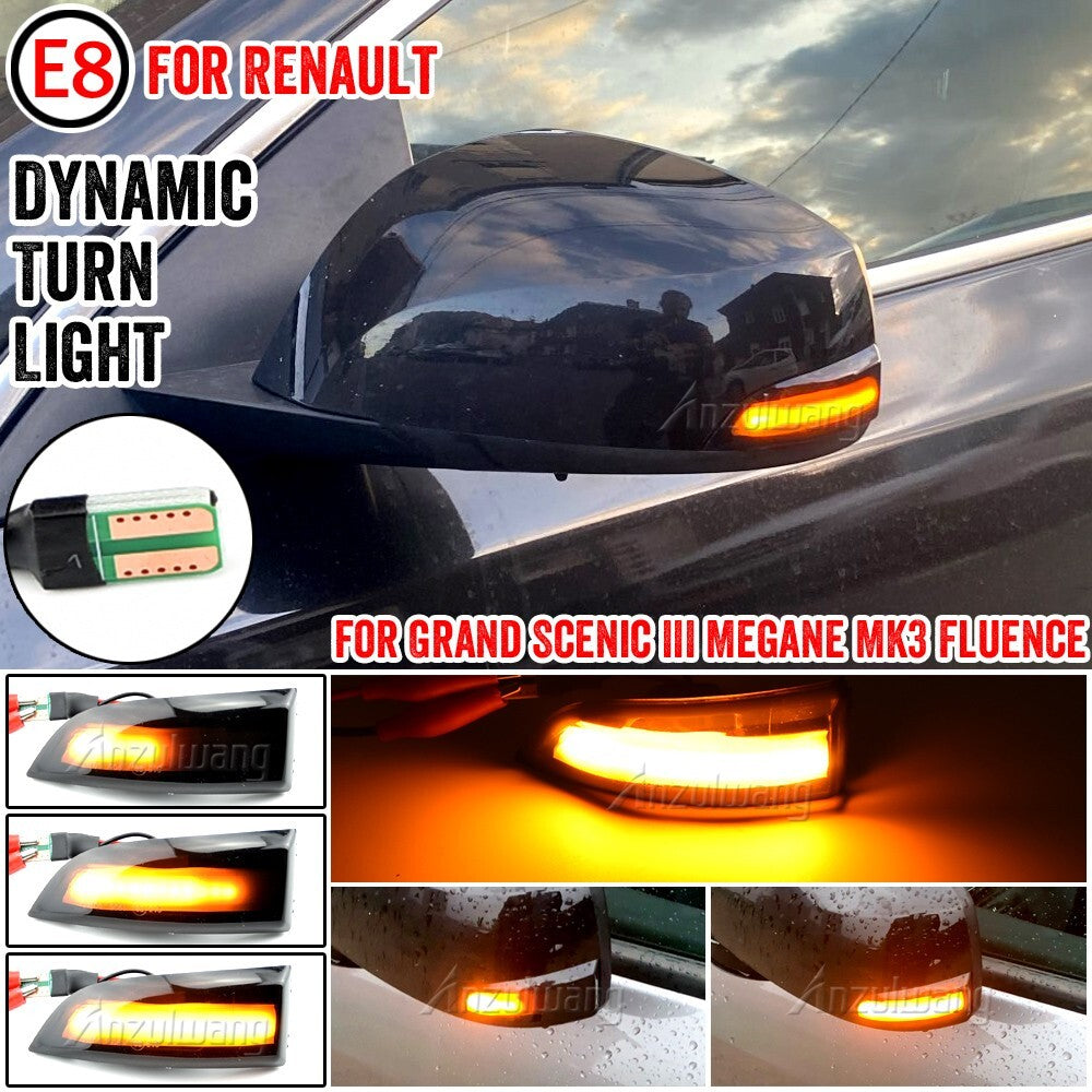 Dynamic Turn Signal Light for Renault Megane Fluence Grand Scenic III