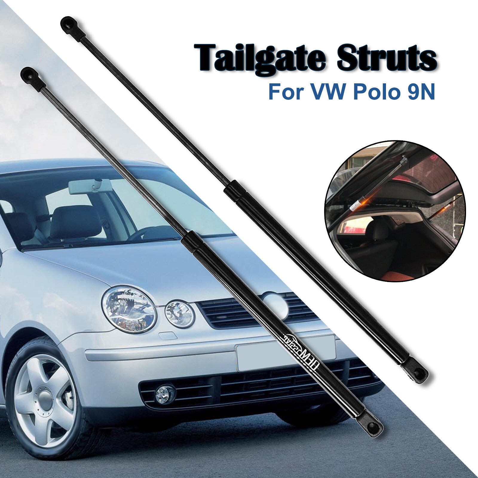 for VW Polo 9N 2001 - 2009 2x Hatchback Boot Tailgate Gas Spring Damper Q