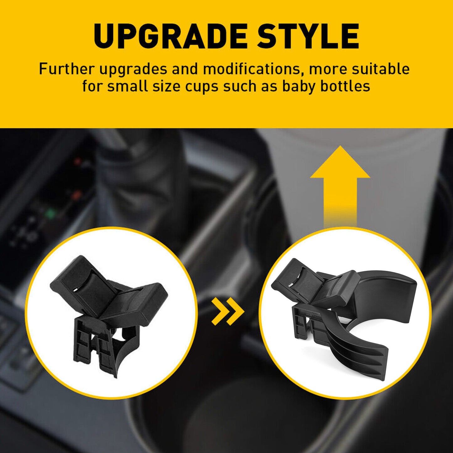 for Toyota Highlander 2014-19 Center Console Divider Storage Cup Holder Insert Q