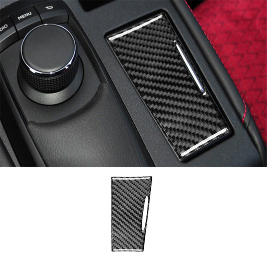 Carbon fiber interior ashtray panel cover trim for Lexus CT200h 2011-2017
