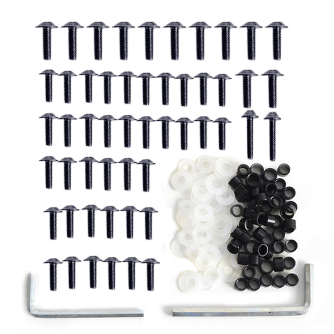 158x Universal Motorcycle Windscreen Fairing Bolts Kit Fastener Clips Screw v