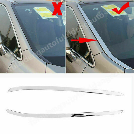 for Lexus RX350 RX450H 2016-2021 chrome front windshield both side strip trim 2X